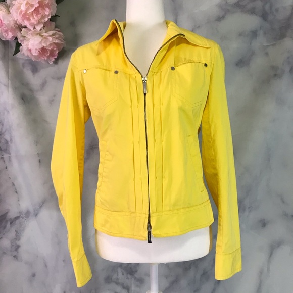 Burberry Jackets & Blazers - Burberry Canary Yellow Lightweight Jacket Size 40